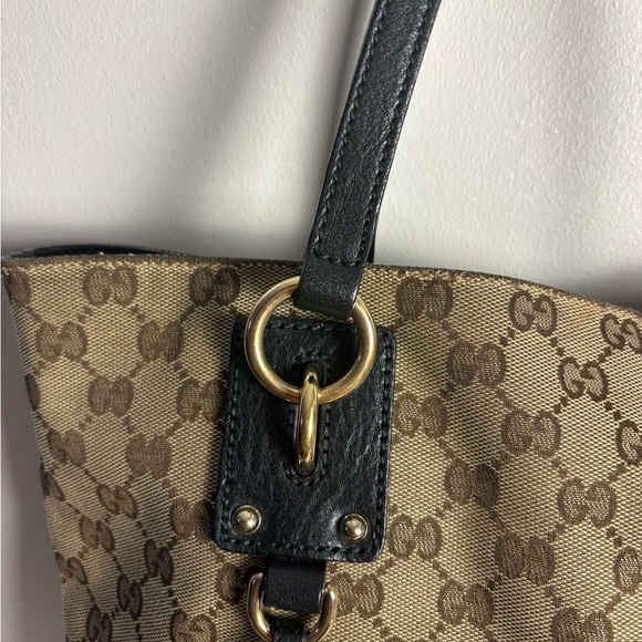 Gucci GG Canvas Bag w/ GG Charm - Picture 4 of 16